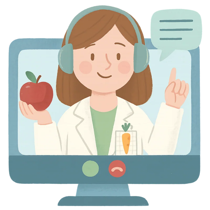 Ilustración consulta online