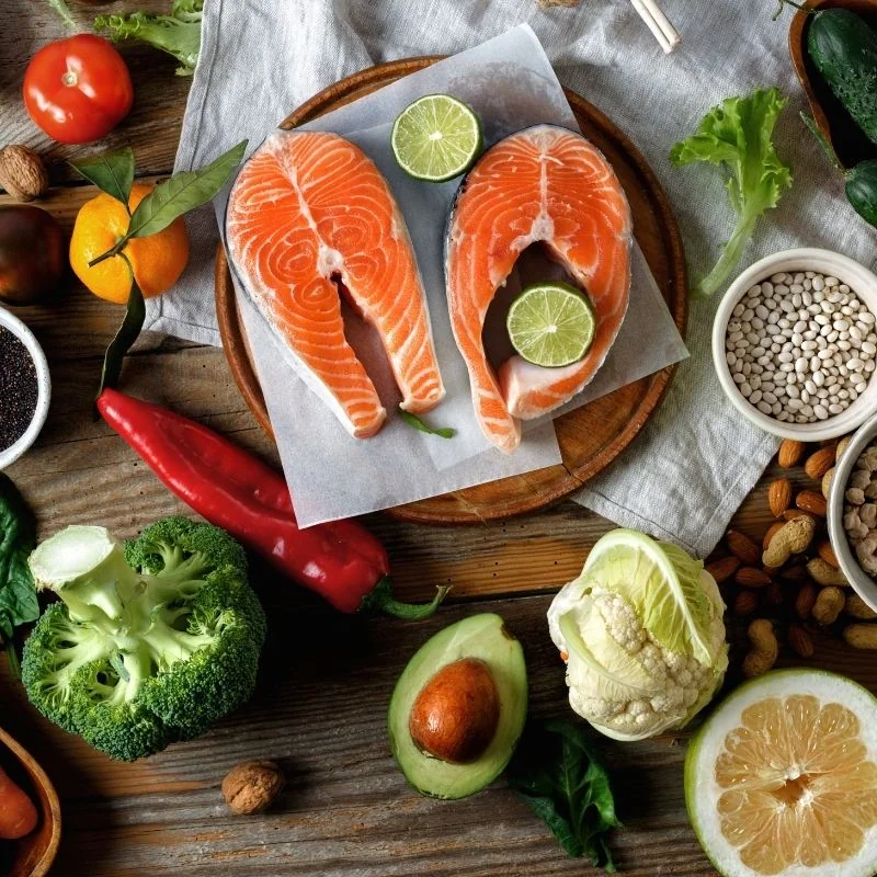 Servicios de nutrición | Varios ingredientes en una encimera